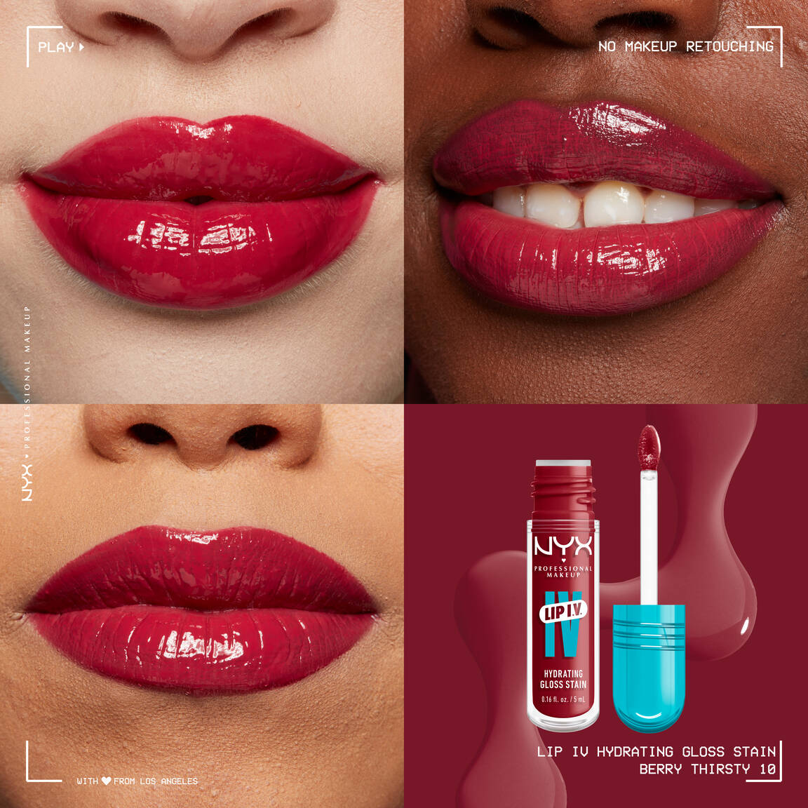 NYX Professional Makeup – Lip IV Hydrating Gloss Stain