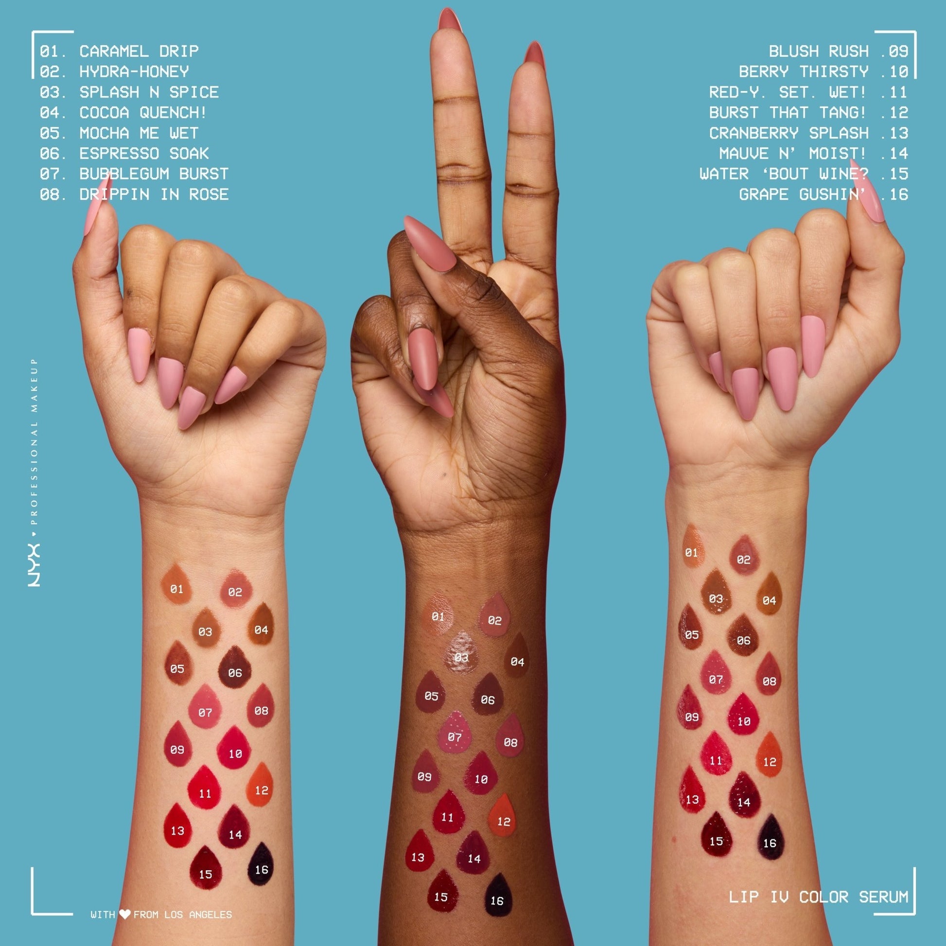 NYX Lip IV Hydrating Gloss Stain - 12 Burst That Tang!
